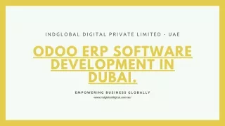 Odoo ERP Software Development in Dubai