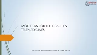 modifiers for telehealth telemedicines