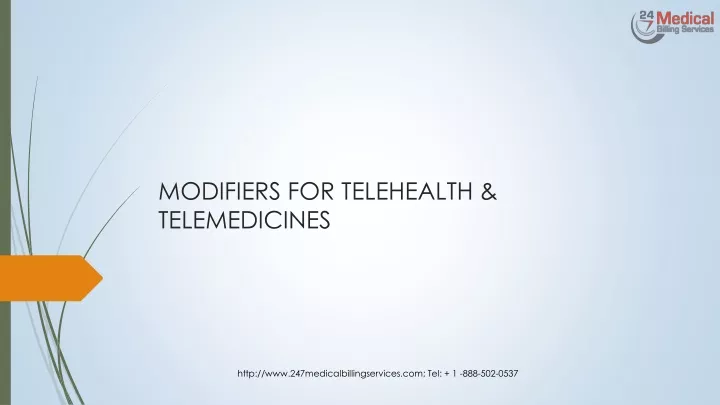 modifiers for telehealth telemedicines