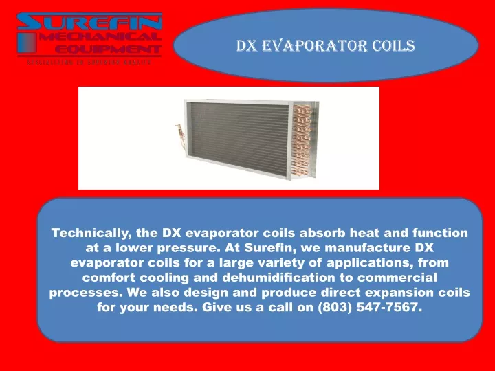 dx evaporator coils