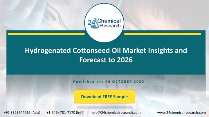hydrogenated cottonseed oil market insights