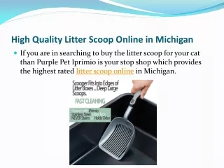 High Quality Litter Scoop Online in Michigan - Purple Pet Iprimio