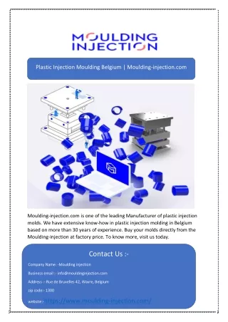 plastic injection moulding belgium moulding