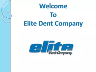 Dent Repair Springfield Missouri - Elite Dent Company