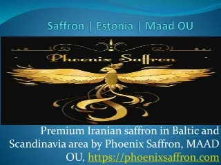 saffron estonia maad ou