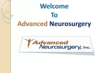 Back Surgery Dayton Ohio - Advanced Neurosurgery