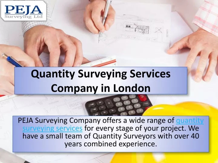 quantity surveying services company in london