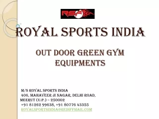 Royal Sports Outdoor Green gym Equipments
