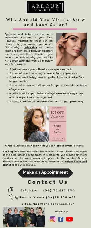 Why Should You Visit a Brow and Lash Salon?