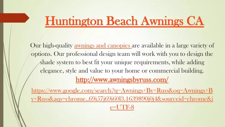 huntington beach awnings ca huntington beach