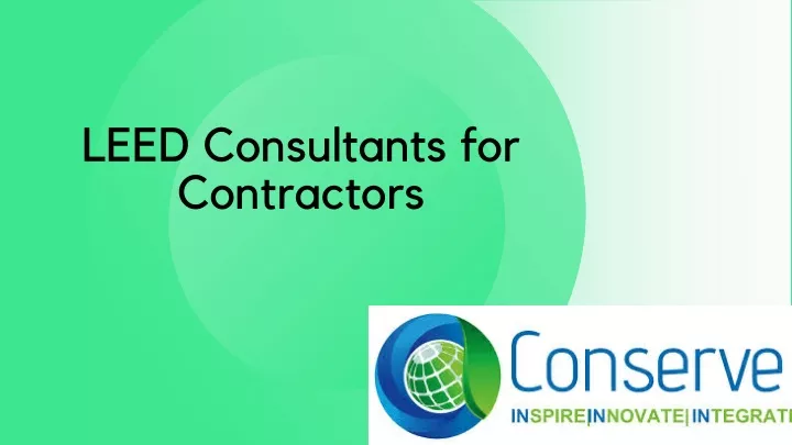 leed consultants for contractors