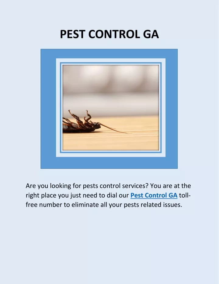 pest control ga