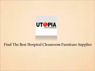 Hospital Cleanroom Furniture Supplier