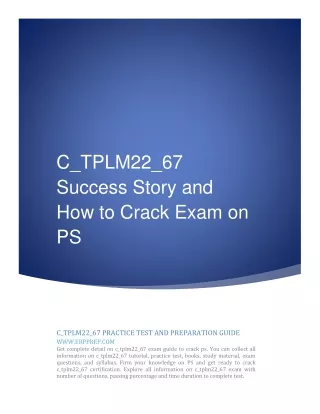 c tplm22 67 success story and how to crack exam