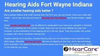 Hearing Aids Fort Wayne Indiana