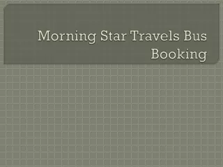 morning star travels bus booking