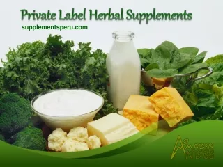 Private label herbal supplements
