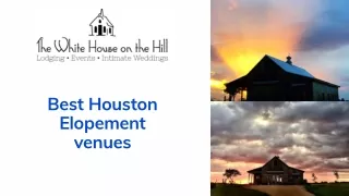 Best Houston Elopement venues | Elopement packages in Texas