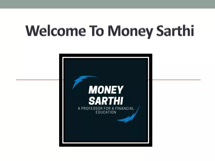 welcome to money sarthi