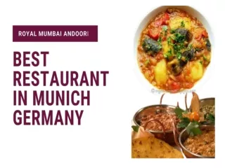 BEST Restaurant IN Munich Germany