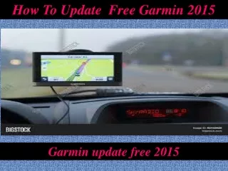 How To update free garmin 2015