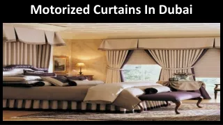 motorized curtains in dubai