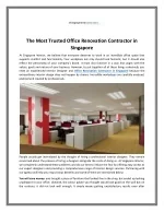 Office Renovation Contractor in Singapore - slide 1