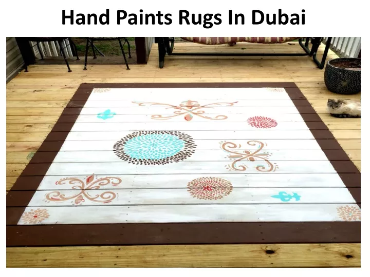 hand paints rugs in dubai