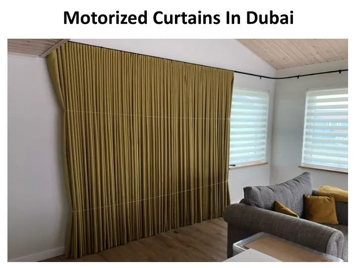 motorized curtains in dubai