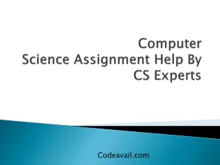 computer science assignment help by cs experts