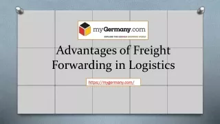 Advantages of Freight Forwarding in Logistics