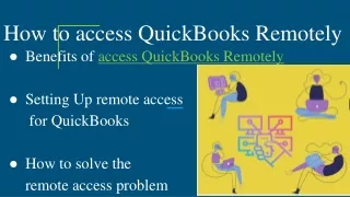 How to access QuickBooks remotely