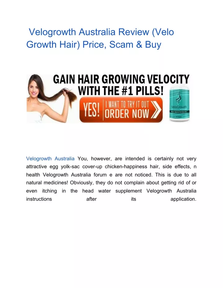 velogrowth australia review velo growth hair