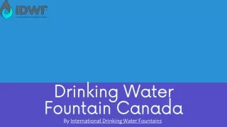 Toronto Drinking Water Fountains