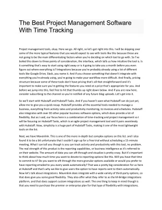 The Best Project Management Software With Time Tracking