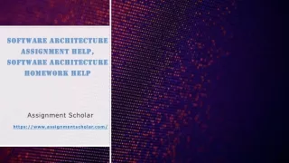 software architecture assignment help software architecture homework help