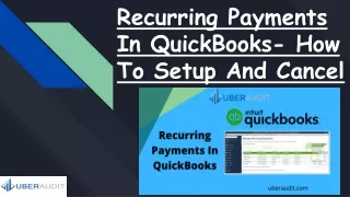 Recurring Payments In QuickBooks- How To Setup And Cancel