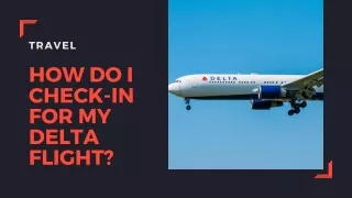 How do I check-in for my Delta flight?