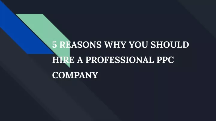 5 reasons why you should hire a professional