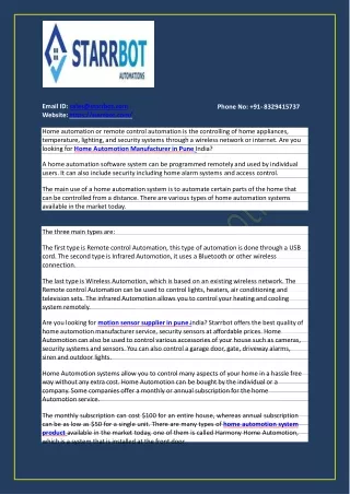 email id sales@starrbot com website https