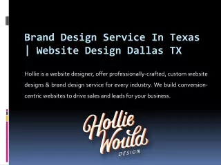 Brand Design Service in Texas | Website Design Dallas TX