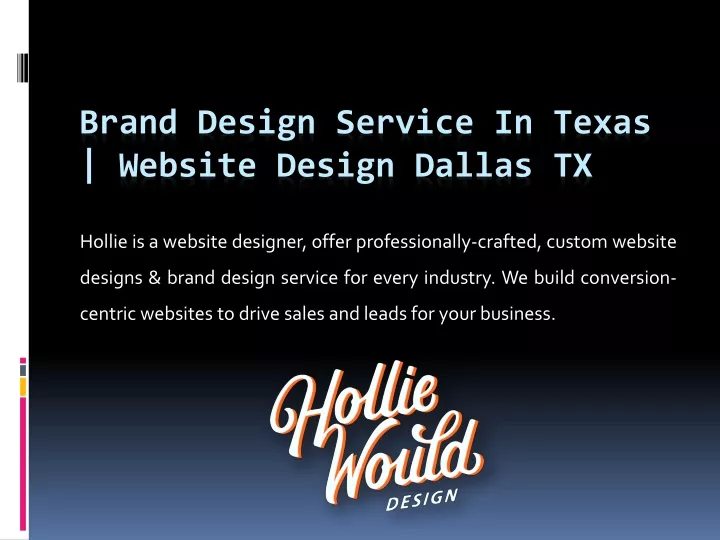 brand design service in texas website design dallas tx