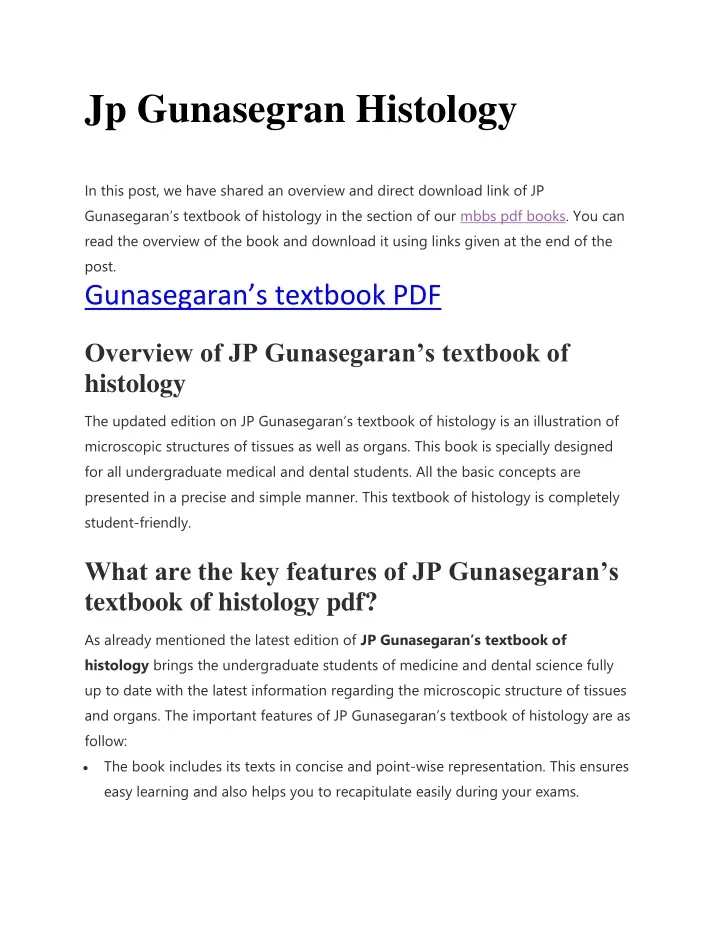 jp gunasegran histology
