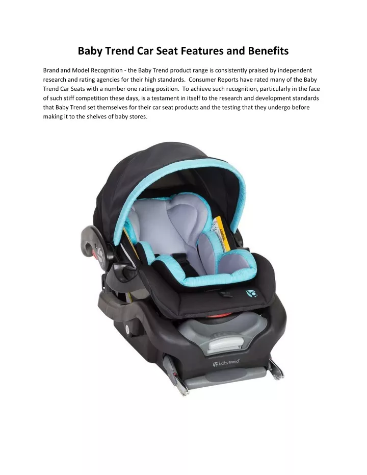 baby trend car seat features and benefits