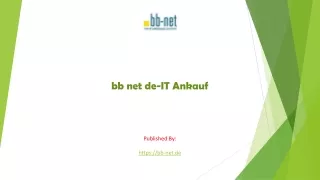 bb net de-IT Ankauf