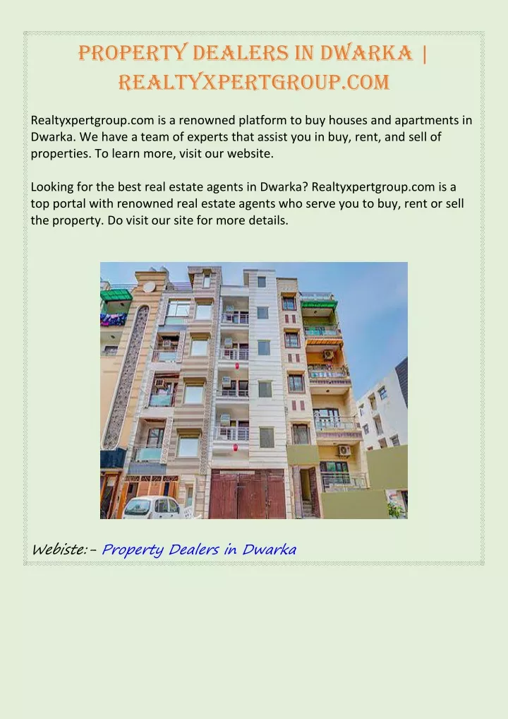 property dealers in dwarka realtyxpertgroup com