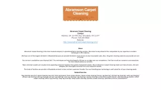 Abramson Carpet Cleaning