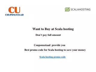 scala hosting Promo code