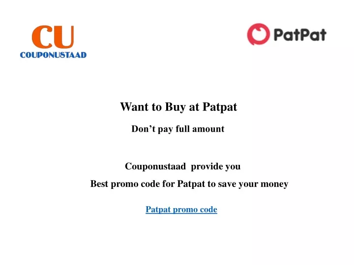 want to buy at patpat