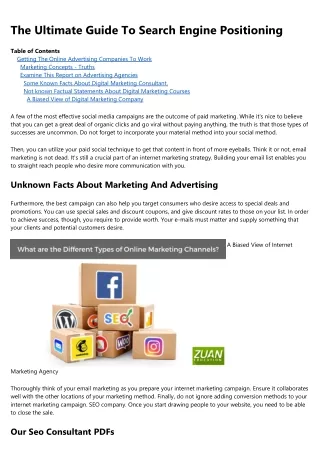 the ultimate guide to search engine positioning